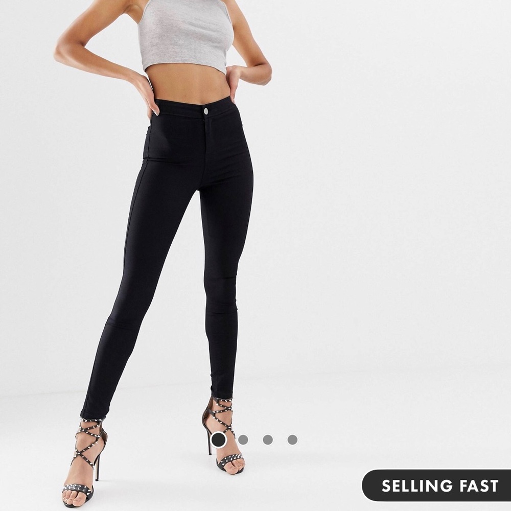 black high waisted skinny jeans ASOS - NWT